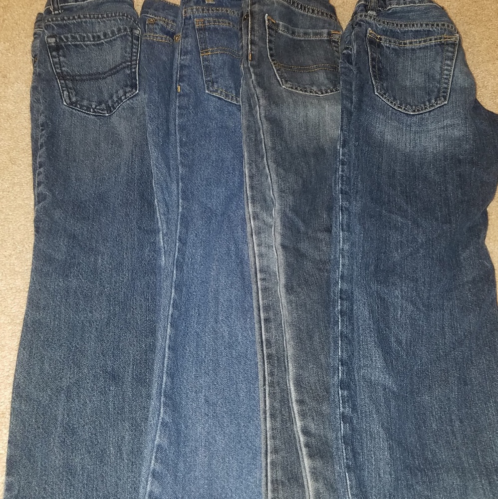 4 pairs of boys jeans